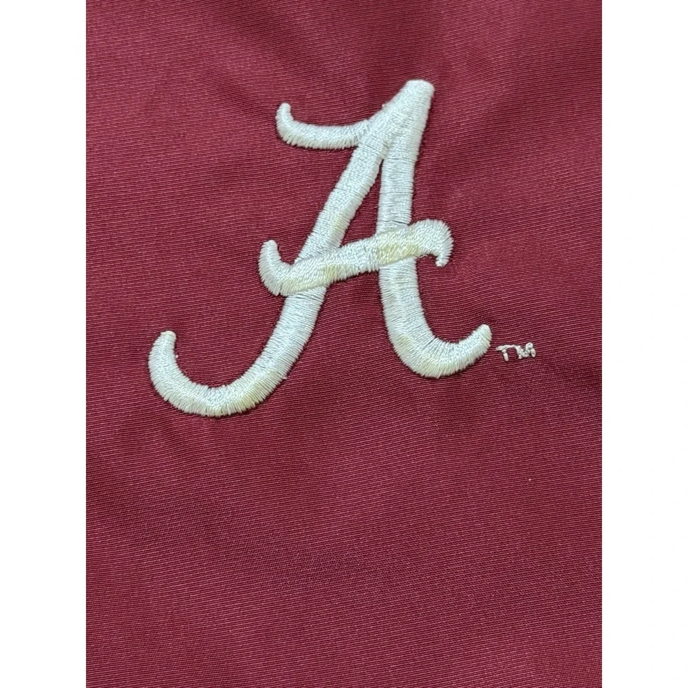 NCAA Alabama Crimson Tide 1/4 Zip Cord Pullover Windbreaker Jacket Men's Large
